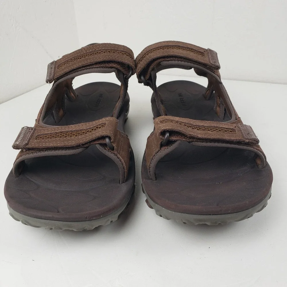 Merrell Hiking Sport Sandal Huntington Brown Leather Men's 14 J036845